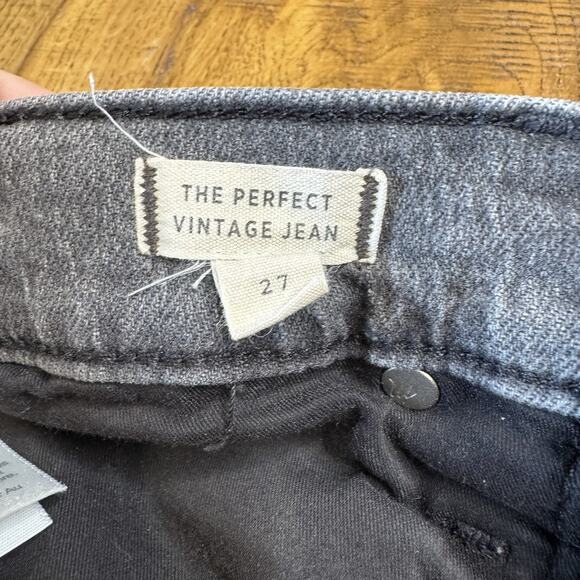 Madewell The Perfect Vintage Jean Womens 27 Black Gray Denim 27.5” Inseam - Picture 7 of 8